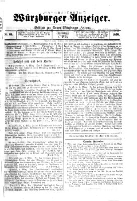 Würzburger Anzeiger (Neue Würzburger Zeitung) Sonntag 4. März 1860