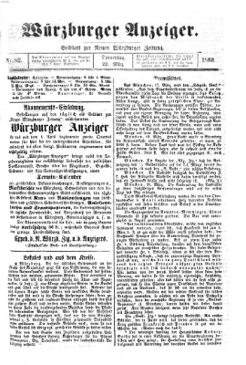 Würzburger Anzeiger (Neue Würzburger Zeitung) Donnerstag 22. März 1860