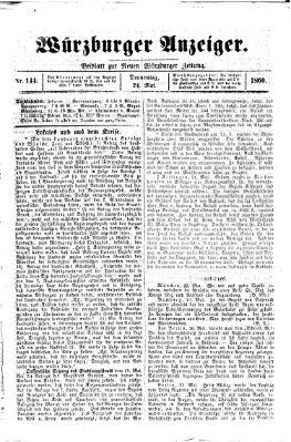 Würzburger Anzeiger (Neue Würzburger Zeitung) Donnerstag 24. Mai 1860