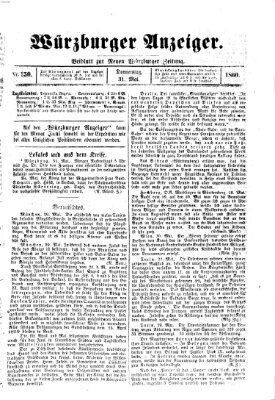 Würzburger Anzeiger (Neue Würzburger Zeitung) Donnerstag 31. Mai 1860