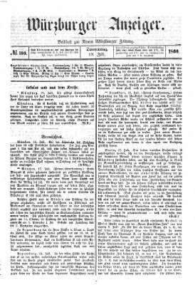 Würzburger Anzeiger (Neue Würzburger Zeitung) Donnerstag 19. Juli 1860