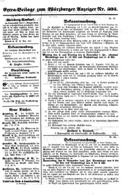 Würzburger Anzeiger (Neue Würzburger Zeitung) Mittwoch 31. Oktober 1860