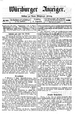 Würzburger Anzeiger (Neue Würzburger Zeitung) Samstag 8. Dezember 1860