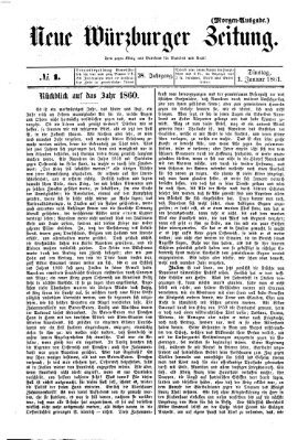 Neue Würzburger Zeitung Dienstag 1. Januar 1861