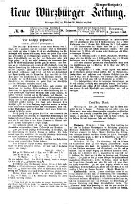 Neue Würzburger Zeitung Donnerstag 3. Januar 1861