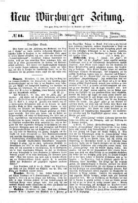 Neue Würzburger Zeitung Montag 14. Januar 1861