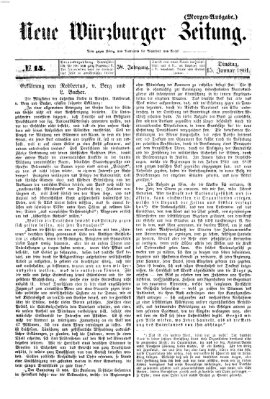 Neue Würzburger Zeitung Dienstag 15. Januar 1861