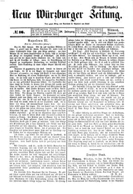 Neue Würzburger Zeitung Mittwoch 16. Januar 1861