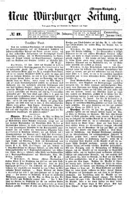 Neue Würzburger Zeitung Donnerstag 17. Januar 1861