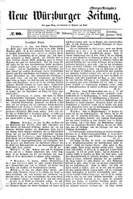 Neue Würzburger Zeitung Sonntag 20. Januar 1861