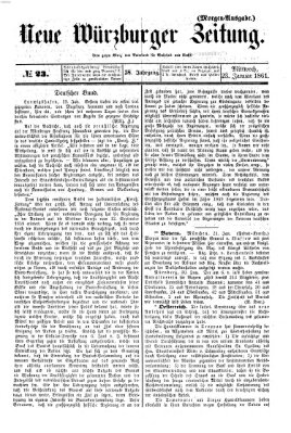 Neue Würzburger Zeitung Mittwoch 23. Januar 1861