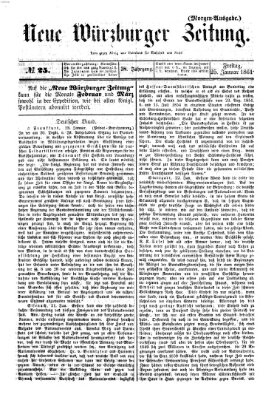 Neue Würzburger Zeitung Freitag 25. Januar 1861