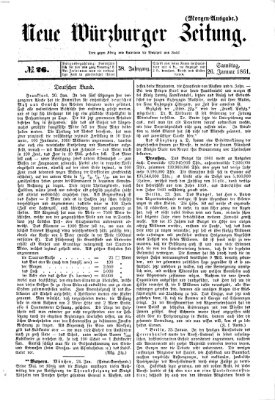 Neue Würzburger Zeitung Samstag 26. Januar 1861