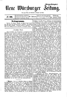 Neue Würzburger Zeitung Mittwoch 30. Januar 1861