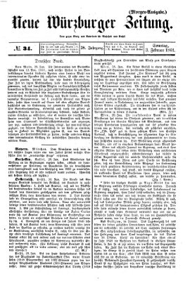 Neue Würzburger Zeitung Sonntag 3. Februar 1861