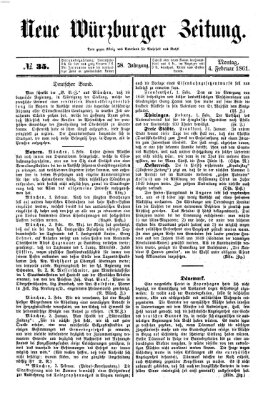 Neue Würzburger Zeitung Montag 4. Februar 1861