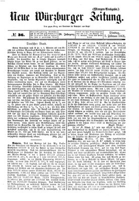 Neue Würzburger Zeitung Dienstag 5. Februar 1861