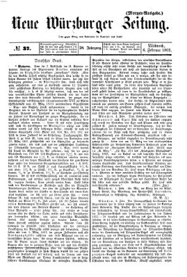 Neue Würzburger Zeitung Mittwoch 6. Februar 1861