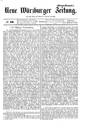 Neue Würzburger Zeitung Samstag 9. Februar 1861