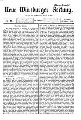 Neue Würzburger Zeitung Mittwoch 13. Februar 1861