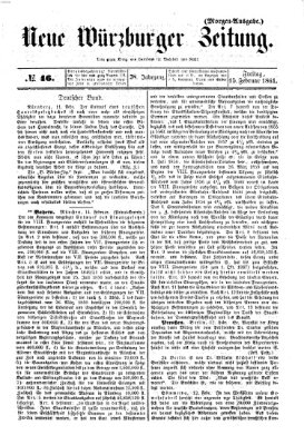 Neue Würzburger Zeitung Freitag 15. Februar 1861