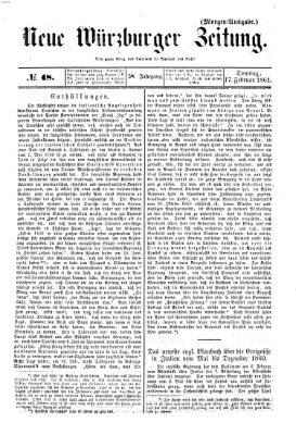 Neue Würzburger Zeitung Sonntag 17. Februar 1861