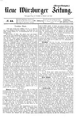 Neue Würzburger Zeitung Samstag 23. Februar 1861