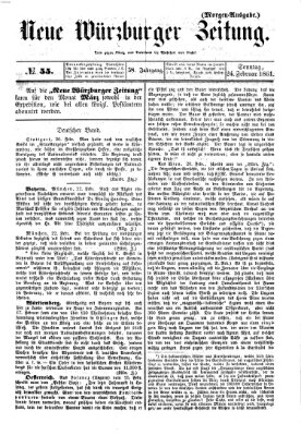 Neue Würzburger Zeitung Sonntag 24. Februar 1861