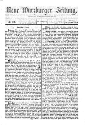 Neue Würzburger Zeitung Montag 25. Februar 1861