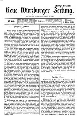 Neue Würzburger Zeitung Mittwoch 6. März 1861