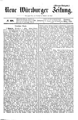 Neue Würzburger Zeitung Samstag 9. März 1861