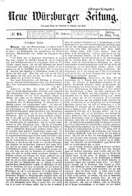 Neue Würzburger Zeitung Freitag 15. März 1861