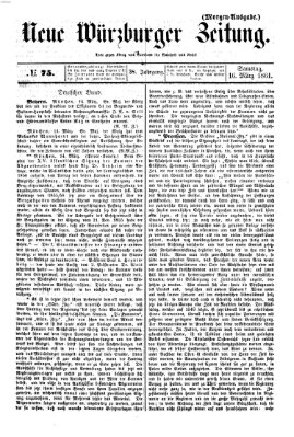 Neue Würzburger Zeitung Samstag 16. März 1861