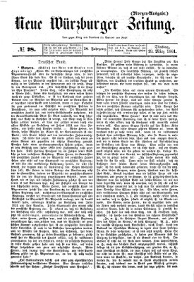 Neue Würzburger Zeitung Dienstag 19. März 1861