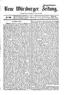 Neue Würzburger Zeitung Mittwoch 20. März 1861