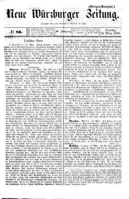 Neue Würzburger Zeitung Sonntag 24. März 1861