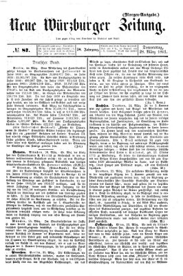 Neue Würzburger Zeitung Donnerstag 28. März 1861