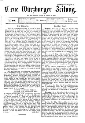 Neue Würzburger Zeitung Freitag 29. März 1861