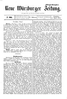 Neue Würzburger Zeitung Samstag 6. April 1861