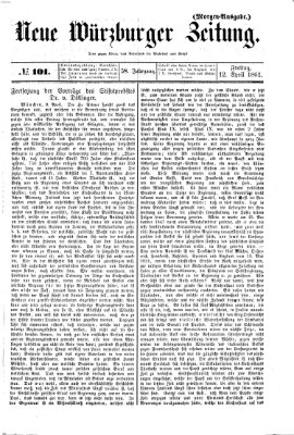 Neue Würzburger Zeitung Freitag 12. April 1861