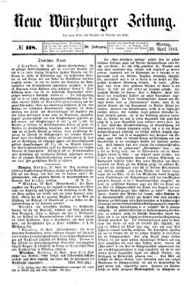 Neue Würzburger Zeitung Montag 29. April 1861