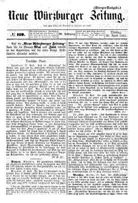 Neue Würzburger Zeitung Dienstag 30. April 1861