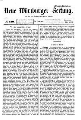 Neue Würzburger Zeitung Samstag 11. Mai 1861