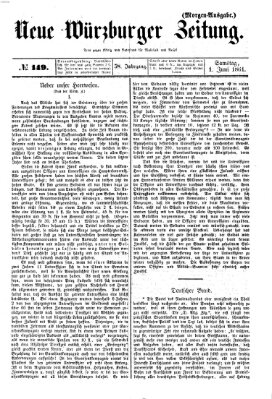 Neue Würzburger Zeitung Samstag 1. Juni 1861