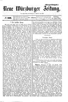 Neue Würzburger Zeitung Dienstag 18. Juni 1861