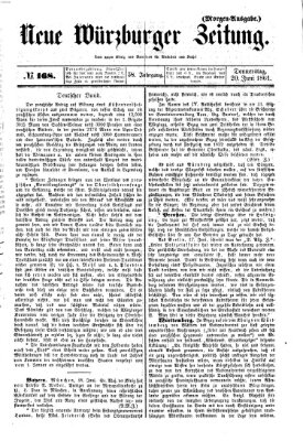 Neue Würzburger Zeitung Donnerstag 20. Juni 1861