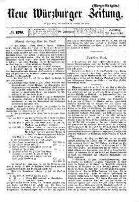 Neue Würzburger Zeitung Samstag 22. Juni 1861