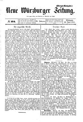 Neue Würzburger Zeitung Mittwoch 26. Juni 1861