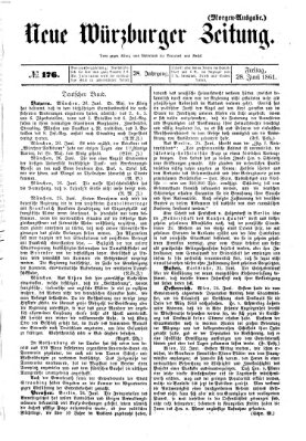 Neue Würzburger Zeitung Freitag 28. Juni 1861