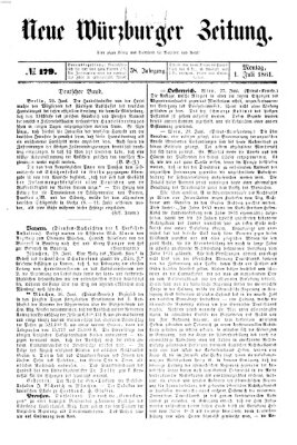 Neue Würzburger Zeitung Montag 1. Juli 1861